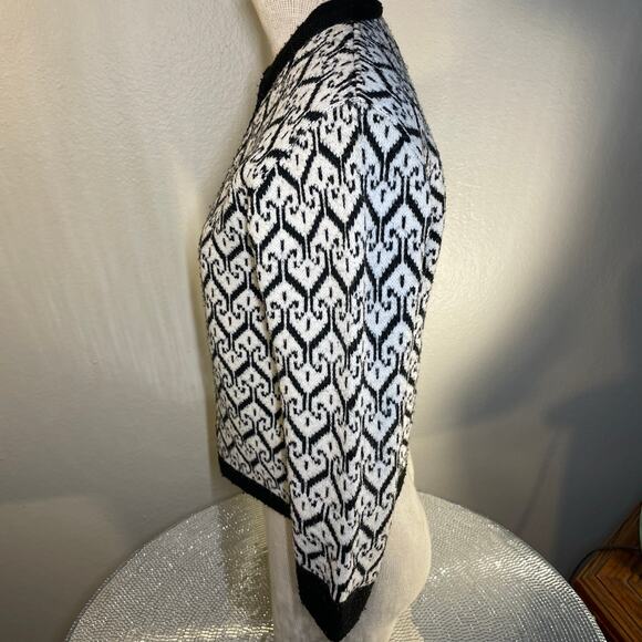 XS/s VTG 60s Billie Jo Sportswear Knit Sweater Sayelle Cardigan No Buttons - Picture 3 of 15